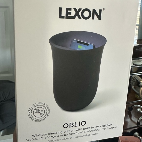 Lexon Wireless Phone Charger with UV Sanitizer Certified Fast